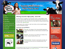 Tablet Screenshot of ourfamilyfarms.com